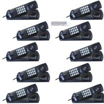 10 Aparelho Telefone Fixo Gôngola com Fio Teclado luminoso