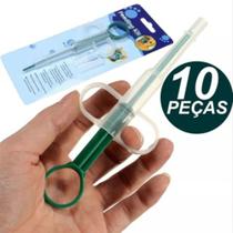 10 Aplicador De Comprimidos Cães Gatos Pet Seringa Alimentador