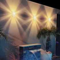 10 Arandela Externa Interna Massuia Branca Com Lâmpada Led