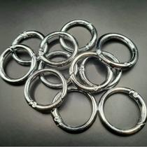 10 Argolas Articuladas Mosquetão Para Bolsas de Crochê e Artesanato em Geral Cor:PrataTamanho:6 unidades 18mm