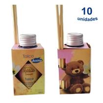 10 Aromatizador Ambiente de Talco Difusor Vareta Aromatizante Perfume Lar 100ml Luz Aroma - Envio Já