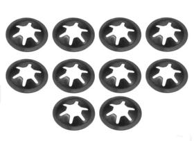 10 Arruela Trava De Eixo Presilha De Metal M3 X 9mm