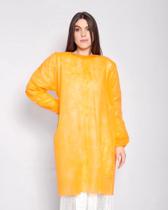 10 Avental Descartável Tnt Anvisa Manga Longa Gr 40 cor LARANJA 10 Avental Descartável Tnt Anvisa Manga Longa Gr 40 cor LARANJA