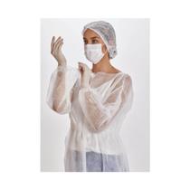 10 Avental Descartável Tnt Manga Longa Gramatura 20