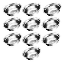 10 Bacias Tigela de Inox Bowls Redonda Para Cozinha Massa Salada 23cm 10 Bacias Tigela de Inox Bowls Redonda Para Cozinha Massa Salada 23cm