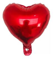 10 Balão Coração Metalizado Vermelho 10 Polegadas 20cm 10 Balão Coração Metalizado Vermelho 10 Polegadas 20cm