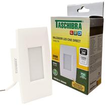 10 Balizador Parede Escada Led 2w 4x2 Branco Quente 3000k
