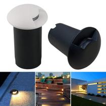 10 Balizadores Embutir 1W Facho De Luz Angular Branco Quente