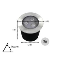 10 Balizadores Spot Pvc Led Smd 3W Branco Quente De Embutir 10 Balizadores Spot Pvc Led Smd 3W Branco Quente De Embutir