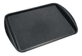 10 Bandeja De Refeitório & Fast Food 42 X 30 Cm - Preta