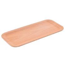 10 Bandejas de Madeira Tábua Retangular 34x15cm Decoração