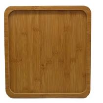 10 Bandejas em Madeira Quadrada Tábua Para Cozinha 30cm