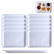 10 Bandejas em Melamina 28x38cm pra Servir Café Restaurantes
