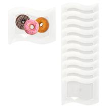 10 Bandejas Prato Descartável Plástico Retangular P/ Servir 10 Bandejas Prato Descartável Plástico Retangular P/ Servir