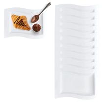 10 Bandejas Prato Descartável Retangular 31x20cm Para Servir 10 Bandejas Prato Descartável Retangular 31x20cm Para Servir