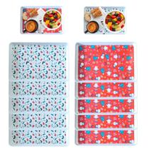 10 Bandejas Retangular Decorativa Natalina em Plástico 32cm 10 Bandejas Retangular Decorativa Natalina em Plástico 32cm