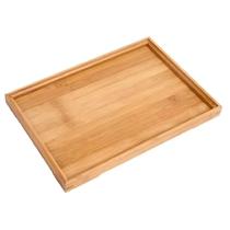 10 Bandejas Retangular Madeira Bambu Decoração Servir 30cm