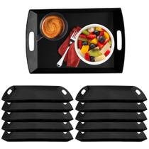 10 Bandejas Retangular Para Servir Café Hotel Buffet 36cm 10 Bandejas Retangular Para Servir Café Hotel Buffet 36cm