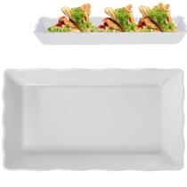 10 Bandejas Travessa Retangular Para Servir e Decoração 21,5cm