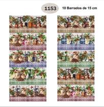 10 Barrados de 15 cm Igaratinga - Ref. 1153 - Tricoline 100% Algodão