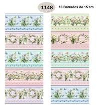 10 Barrados de 15 cm Igaratinga Tricoline 100% Algodão Estampa Digital