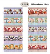 10 Barrados de 15 cm Igaratinga Tricoline 100% Algodão Estampa Digital