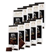 10 Barras Chocolate - 85% Cacau - Lindt Excellence 10 Barras Chocolate - 85% Cacau - Lindt Excellence
