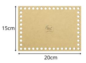 10 Bases De Mdf Para Crochê/fio De Malha Retangular 15x20cm 10 Bases De Mdf Para Crochê/fio De Malha Retangular 15x20cm