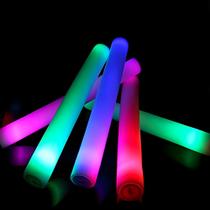 10 Bastão De Led Espuma Neon 3 Funções Para 15 Anos Casamento Festas