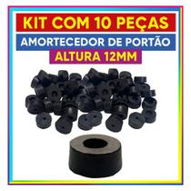 10 Batentes de Borracha Pequenos p/ Portão Basculante Alta Resistência