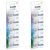 10 Bateria Moeda Botão Blister Lithium 3v Pilha Elgin Cr2016