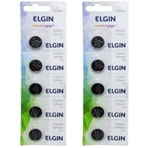 10 Bateria Moeda Cr1620 3v Pilha Lithium Botão Blister Elgin