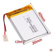 10 Baterias Gps Etc 3,7v 600ma 4cm X 3cm X 4mm 2 Fios