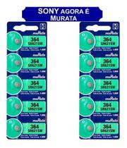 10 Baterias Sony 364 Sr621 Orig Ag1 Lr620 Lr621 Lr60 Relógio 10 Baterias Sony 364 Sr621 Orig Ag1 Lr620 Lr621 Lr60 Relógio