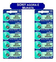 10 Baterias Sony 371 Sr920sw 1.55v Relógio Original 10 Baterias Sony 371 Sr920sw 1.55v Relógio Original
