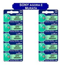 10 Baterias Sony 377 Sr626sw Murata Original Lr626 177 Ag4 Lithium para relógios pc camera