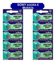 10 Baterias Sony 399/395 Sr927sw Ag7 Relógio Brinquedos Lupa 10 Baterias Sony 399/395 Sr927sw Ag7 Relógio Brinquedos Lupa