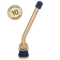 10 Bico Válvula Roda Raiada Pneu S Câmera Caminhão 150mm Curva