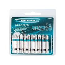 10 Bits Phillips Magnético 50MM Ponta 1/4" PH2 - Gross