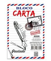 10 Bloco Carta Pautado com 50 Fls cada Grande São Domingos 200 mm x 265 mm