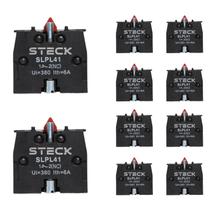 10 Bloco de Contato Auxiliar Steck SLPL41 660V 1NF Frontal