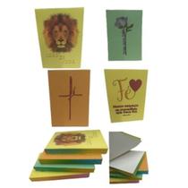 10 blocos anotações 7x10 80 folhas lembrancinhas evangélicas pedido de oração