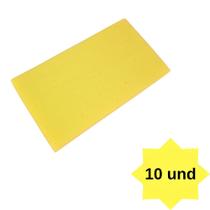 10 Blocos De Espuma Multiuso Amarelo 22cm X 12cm X 6cm