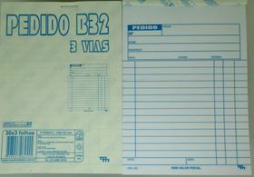 10 Blocos de Pedidos 30x3 Folhas 145mm x 105mm B32 3 Via - Miguel Marchetti