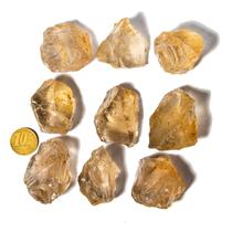 10 Bloquinho Quartzo Fumê 30 a 50g Média 3cm Tipo B