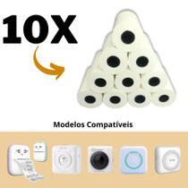 10 Bobina papel térmico p/ Mini Impressora portátil gatinho 10 Bobina papel térmico p/ Mini Impressora portátil gatinho