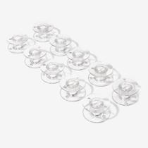 10 Bobinas Carretilha Alta Plástica Para Máquina Singer Facilita 4411 4423 5511 5523
