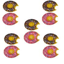 10 Boia Porta Copo Latas Donuts Inflável Piscina Praia Festa