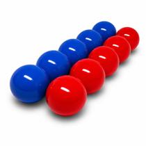 10 Bola Mata Mata Sinuca Bilhar Snooker 54mm Vermelha e Azul 10 Bola Mata Mata Sinuca Bilhar Snooker 54mm Vermelha e Azul