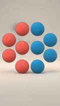 10 Bolas Borracha N3.5 Frescobol/Pet/Fisio